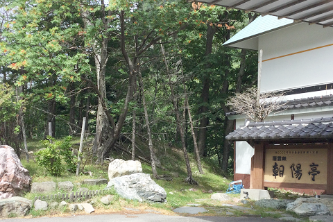 層雲峡　朝陽亭館内入口の景色